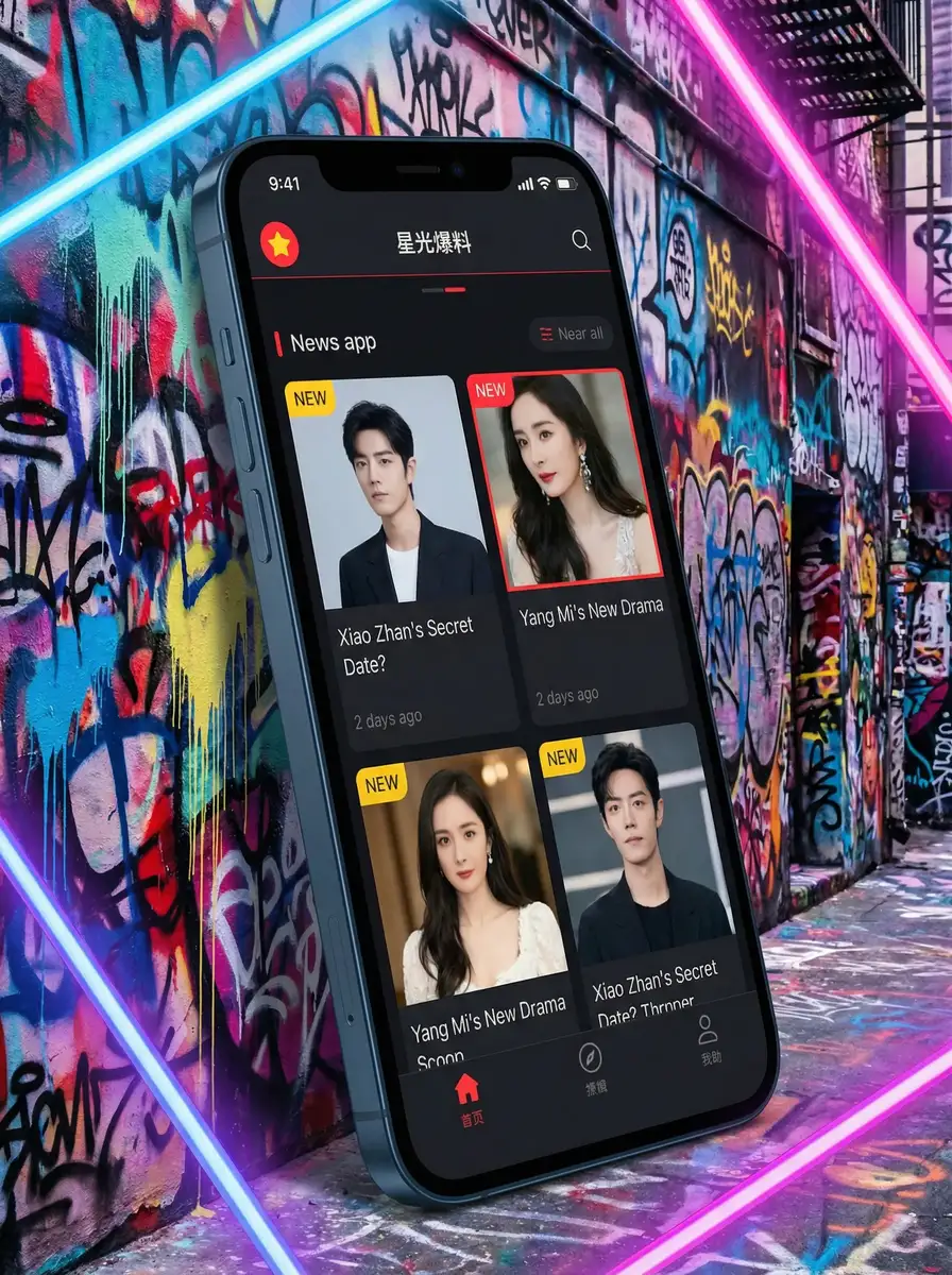 可可草导航 APP界面展示 - 掌上吃瓜神器